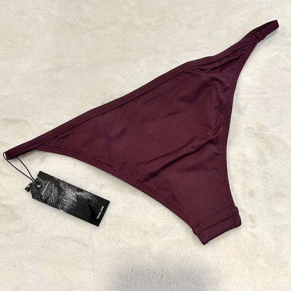 NWT Tavik Antic Moderate Swim Bottom in Merlot - Small